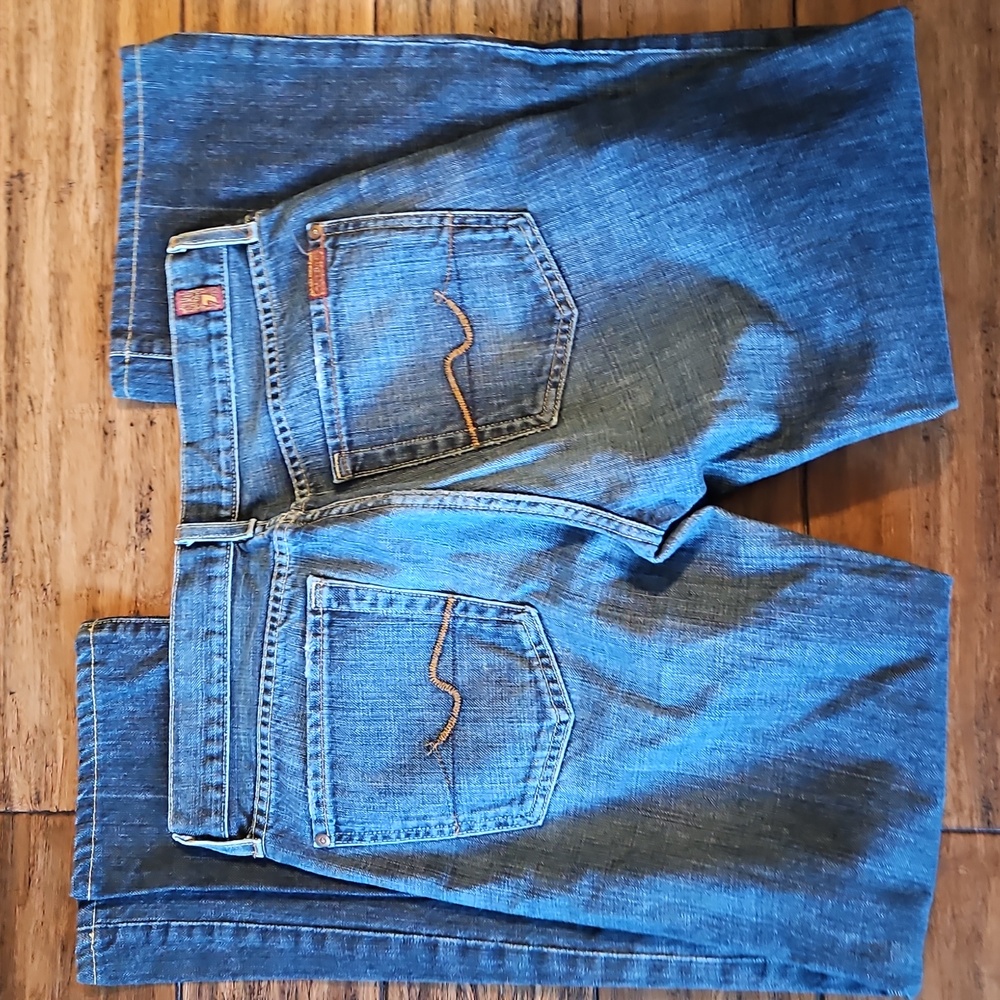 7 For All Mankind Bootcut Denim Jeans Size 31 - Picture 5 of 5